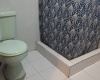 Private bathroom with hot water shower